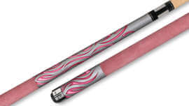 Players - Pink Pool Cue Tribal Flames Graphics Suede Wrap - F-2780