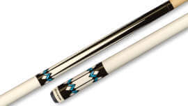 Players - Pool Cue Black Drop-Diamonds Wrapless - G3355