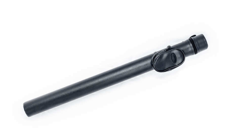 BCE Pool Queue Case – Hartschalen-Etui Für 2-teilige Queue, 1 Schaft + 1 Butt, Schwarz, Mit Schultergurt