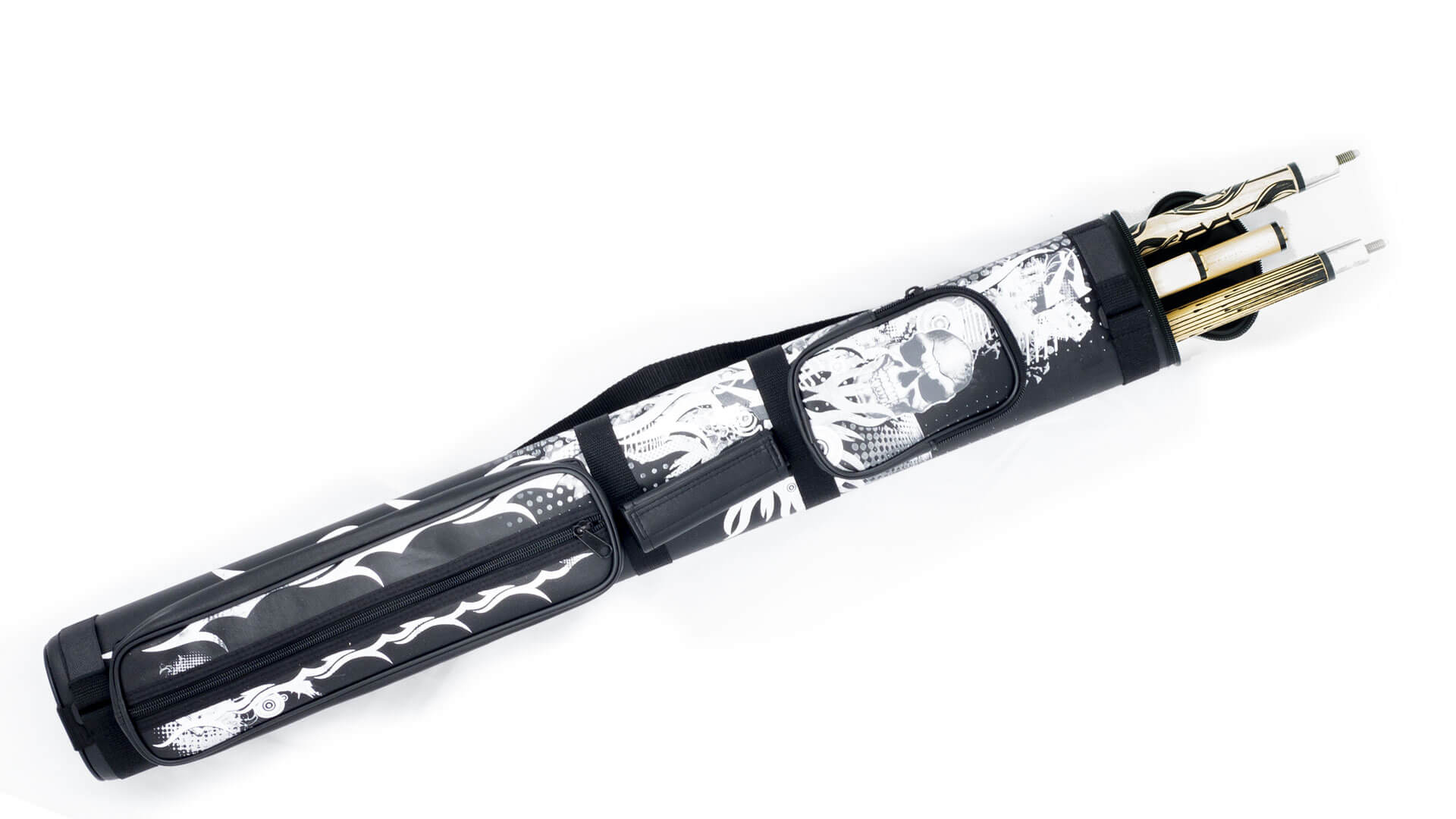 2×2-Black-Vinyl-Skull-Hard-Front-Cues 2x2-Black-Vinyl-Skull-Hard-Front-Cues