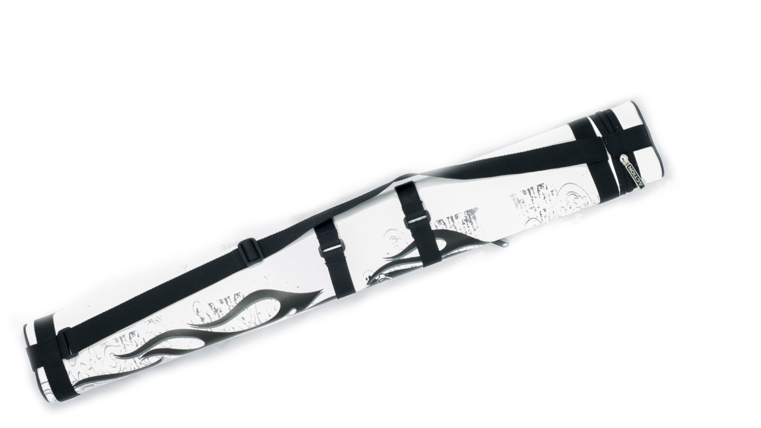 Pool Cue Case 2x2 White Skull Dual Pockets Hard Case • Billiards Direct