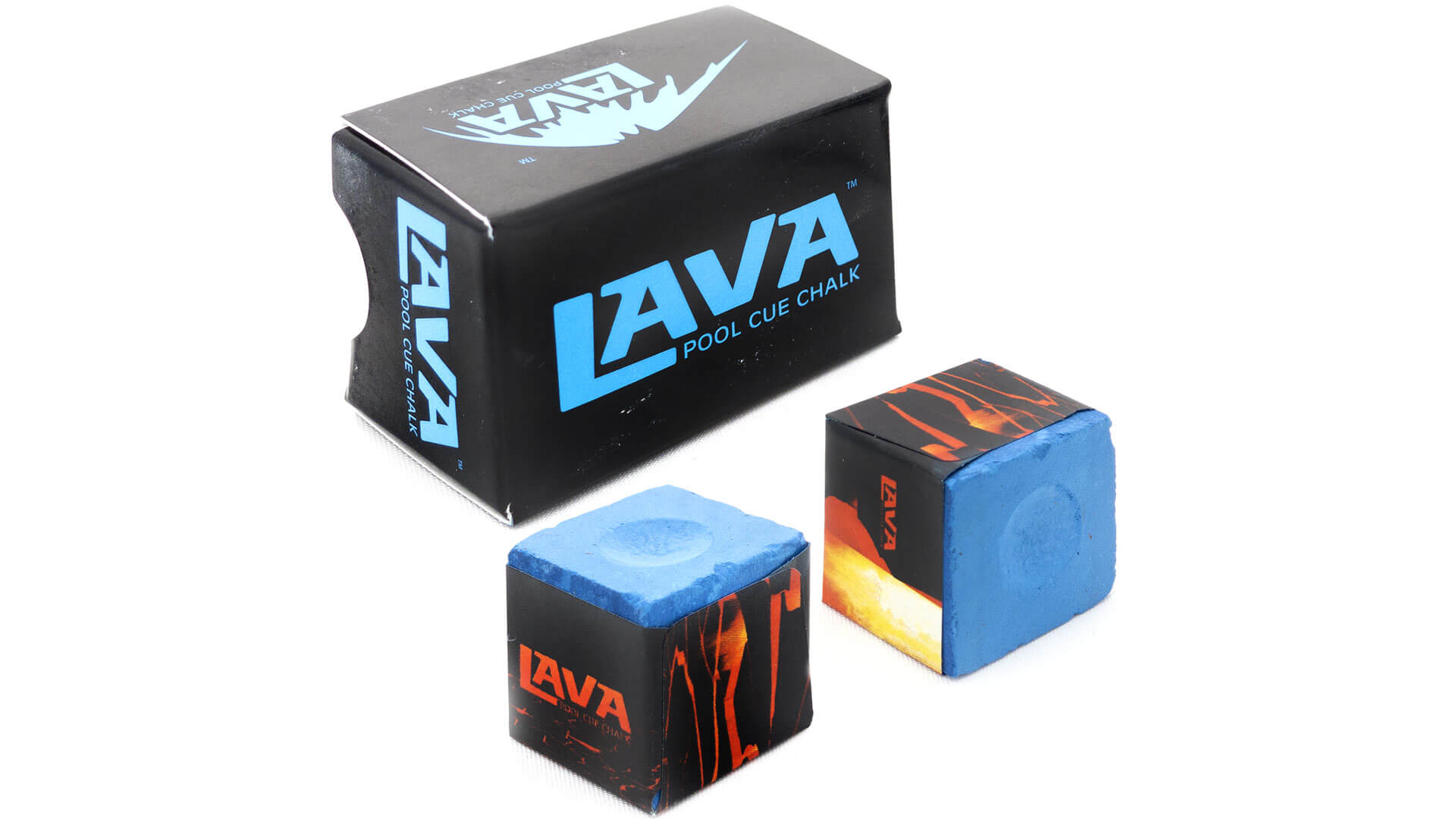 Lava Chalk - Pool Chalk Blue- 2 Pieces Box • Billiards Direct