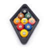 9-Ball Rack - Wood - Black - Balls