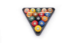 8-Ball Rack - Plastic - Black - Balls