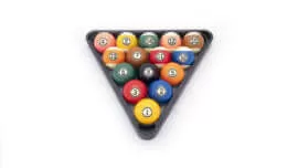 8-Ball Rack - Plastic - Black - Balls