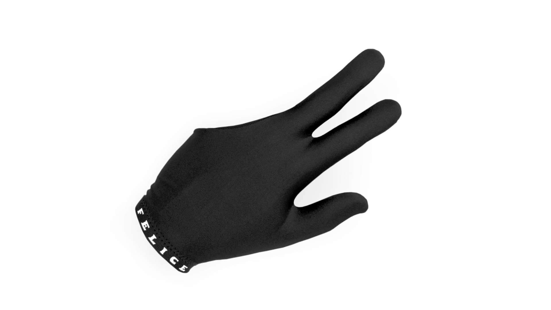 McDermott Pool/Billiard Glove - Left Or Right Hand, Black With Clover Logo, Smooth Stroke