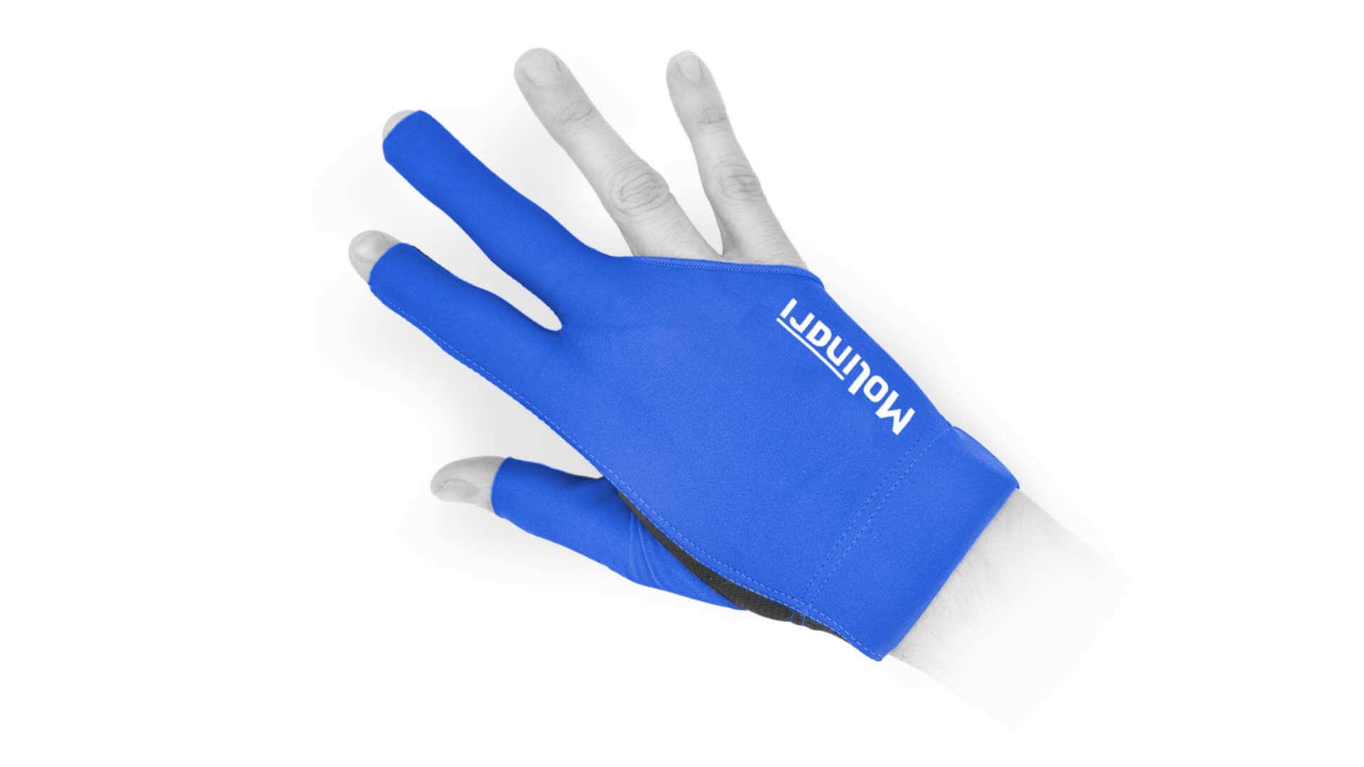 Molinari Billiard Glove Blue Right Hand • Billiards Direct