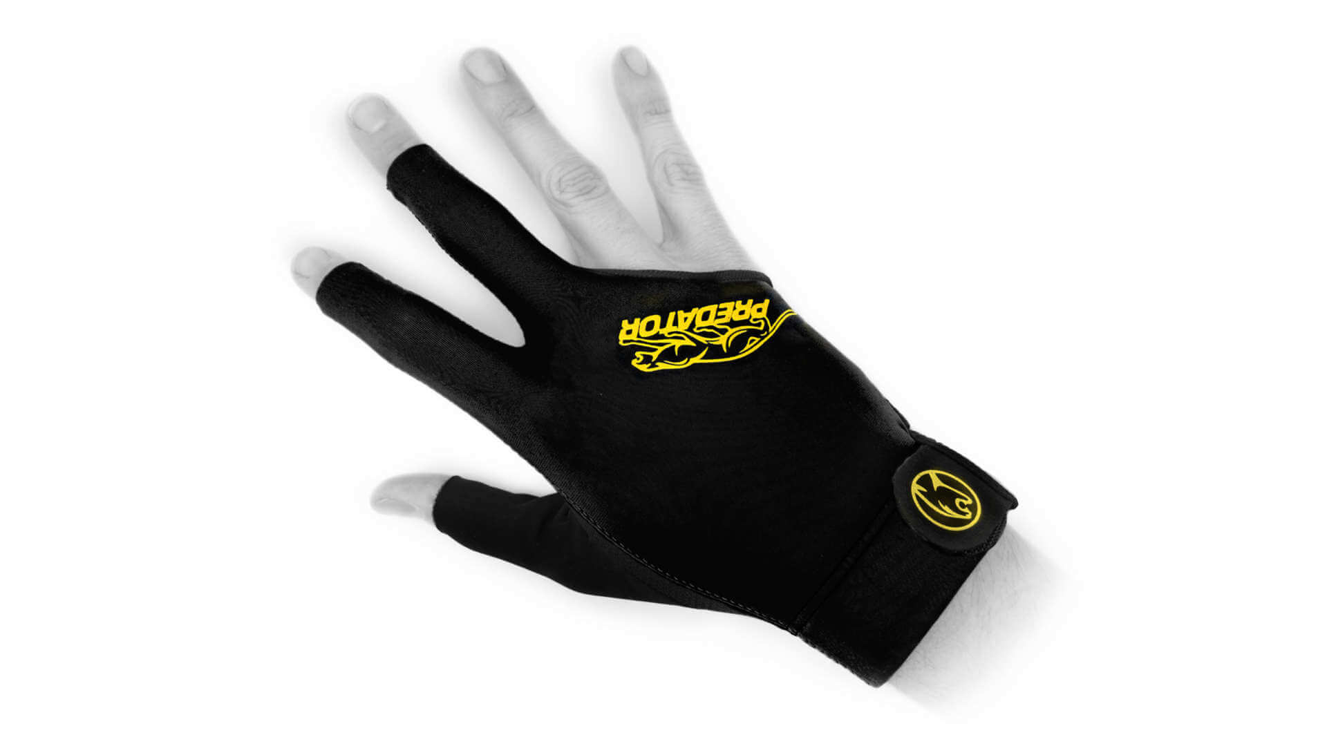 Predator Billiards Glove Black Yellow Right Hand • Billiards Direct