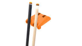 QClaw-Rubber-Cue-Holder-2-Front-Orange-Cues-For-Sale