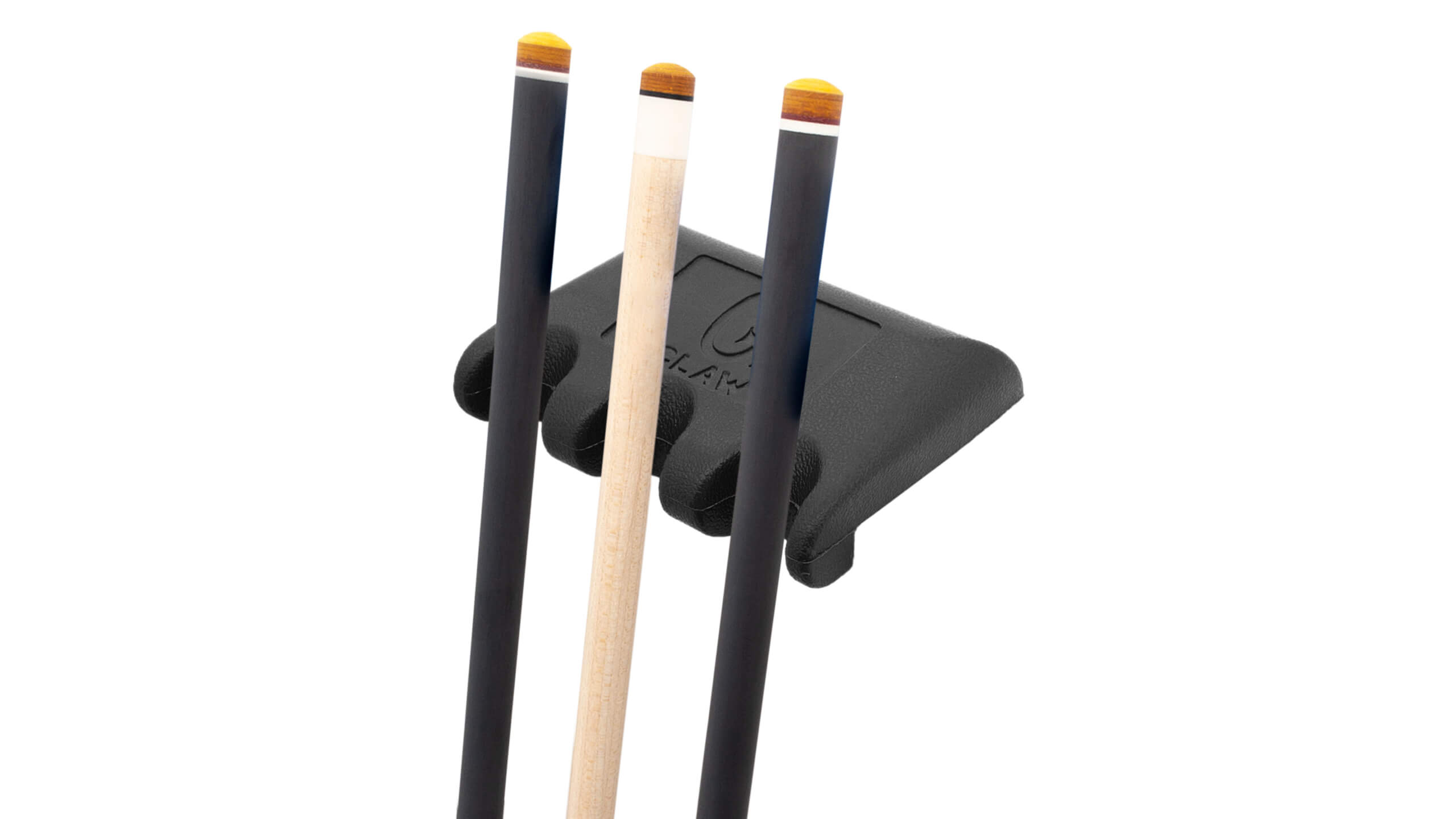 QClaw Pool Cue Holder Black 3 Cues • Billiards Direct
