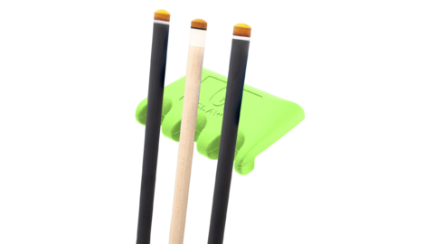 QClaw-Rubber-Cue-Holder-3-Front-Green-Cues-For-Sale