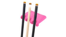 QClaw-Rubber-Cue-Holder-3-Front-Pink-Cues-For-Sale