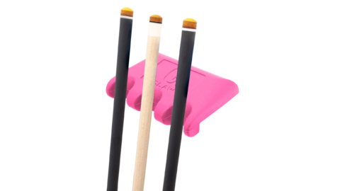 QClaw-Rubber-Cue-Holder-3-Front-Pink-Cues-For-Sale