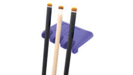 QClaw-Rubber-Cue-Holder-3-Front-Purple-Cues-For-Sale