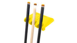 QClaw-Rubber-Cue-Holder-3-Front-Yellow-Cues-For-Sale
