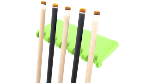 QClaw-Rubber-Cue-Holder-5-Front-Green-Cues-For-Sale