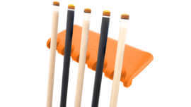 QClaw-Rubber-Cue-Holder-5-Front-Orange-Cues-For-Sale
