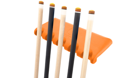 QClaw-Rubber-Cue-Holder-5-Front-Orange-Cues-For-Sale