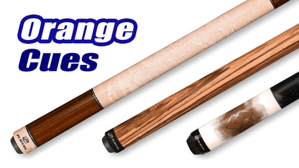 Orange Pool Cues for Sale