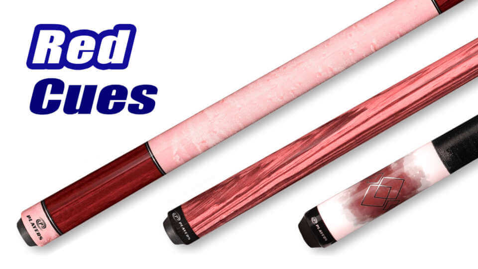 Red Pool Cues for Sale