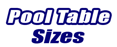 Pool Table Sizes for Sale