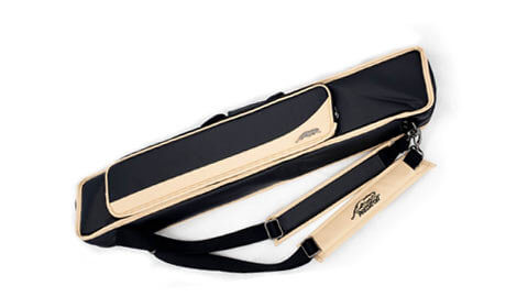 BLACK 1B/1S Billiard Pool Cue Stick Nylon Padded Soft Case Bag with Strap 