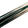 Predator - Sneaky Pete 8-Point Classics Pool Cue Green Wrapless Veneer Detail