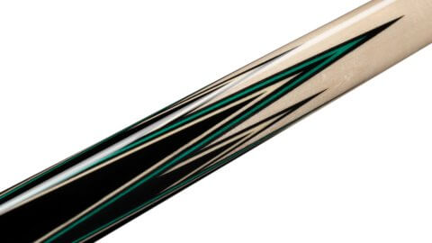 Predator - Sneaky Pete 8-Point Classics Pool Cue Green Wrapless Veneer Detail