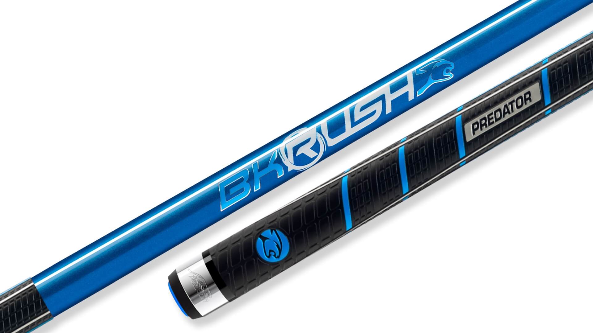 BK Rush ➕　　Predator Predator Blue BK Rush Jump/Break Cue - Sport Wrap