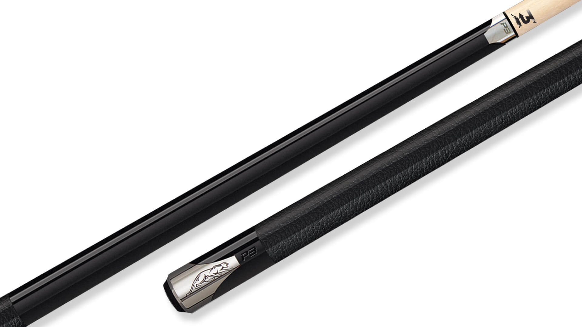 ビリヤード PredatorP3 llic Grey-LeatherLuxeWrap Predator P3 Metallic Grey Pool Cue - Leather Luxe Wrap