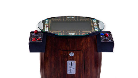 Arcade Cocktail Table with Barrel Styling