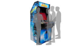 4 Player Widescreen Arcade Cabinet with Scale Stand-Ins
