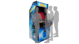 4 Player Widescreen Arcade Cabinet with Scale Stand-Ins