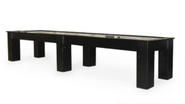 Plank & Hide - Shuffleboard Traditional Black - "Fulton" - 12 Foot and 14 Foot