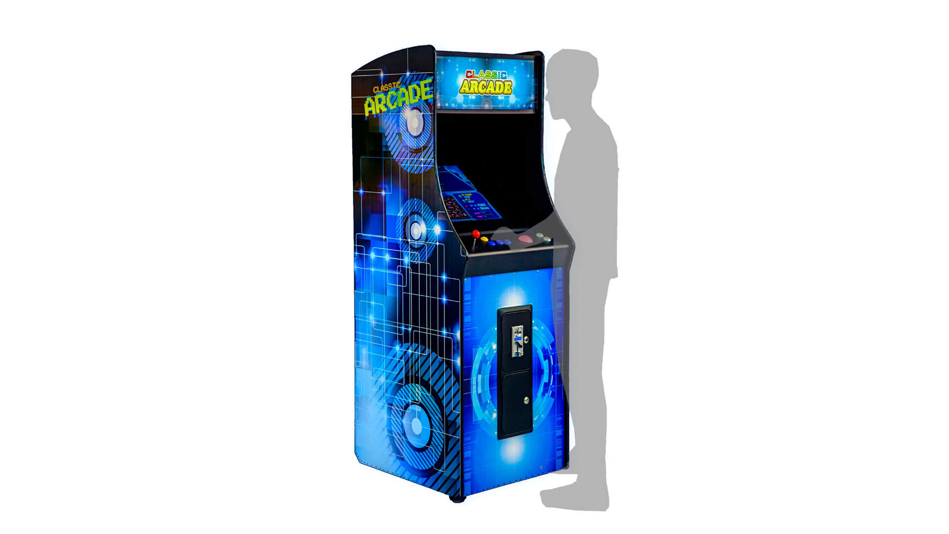 Multi Game with Trackball & Joystick *Pac Man / Ms Pac Man / Galaga* (19  LCD)