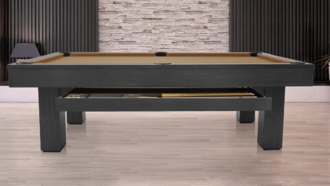 Parisian Nights 8 Ft Pool Table With Merlot Felt