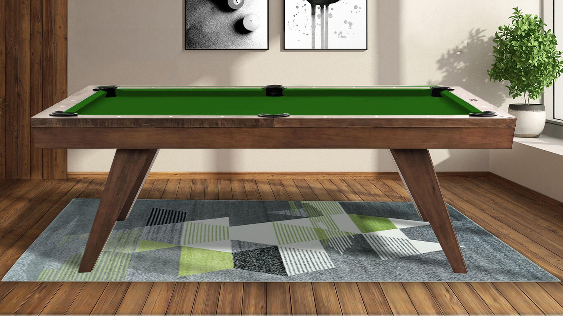 Imperial "Oslo" Pool Table Dining Table Whiskey 7 Foot and 8 Foot