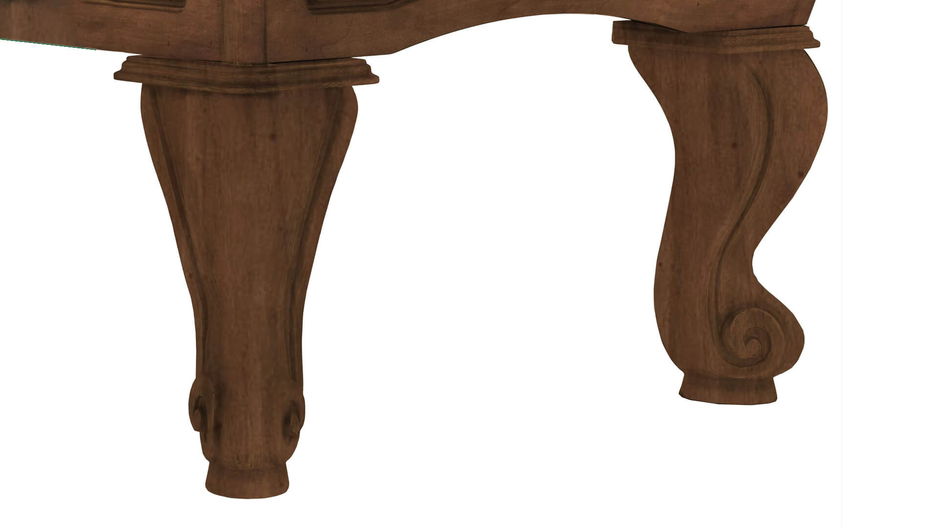 Imperial-Resolute-Whiskey-Rams-Horn-Legs-Pool-Table-Leg-Detail