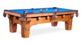 Golden-West-Mission-Pool-Table-Tournament-Blue-Felt