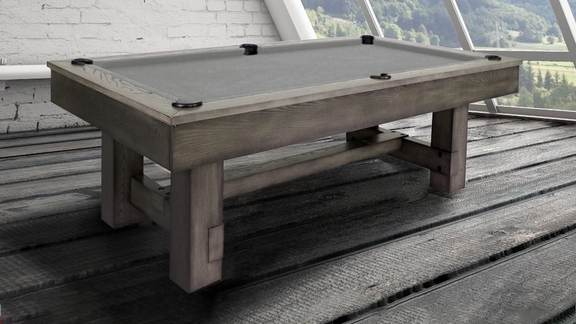 Plank and Hide Pool Table "Monroe" 7 Foot and 8 Foot • Billiards