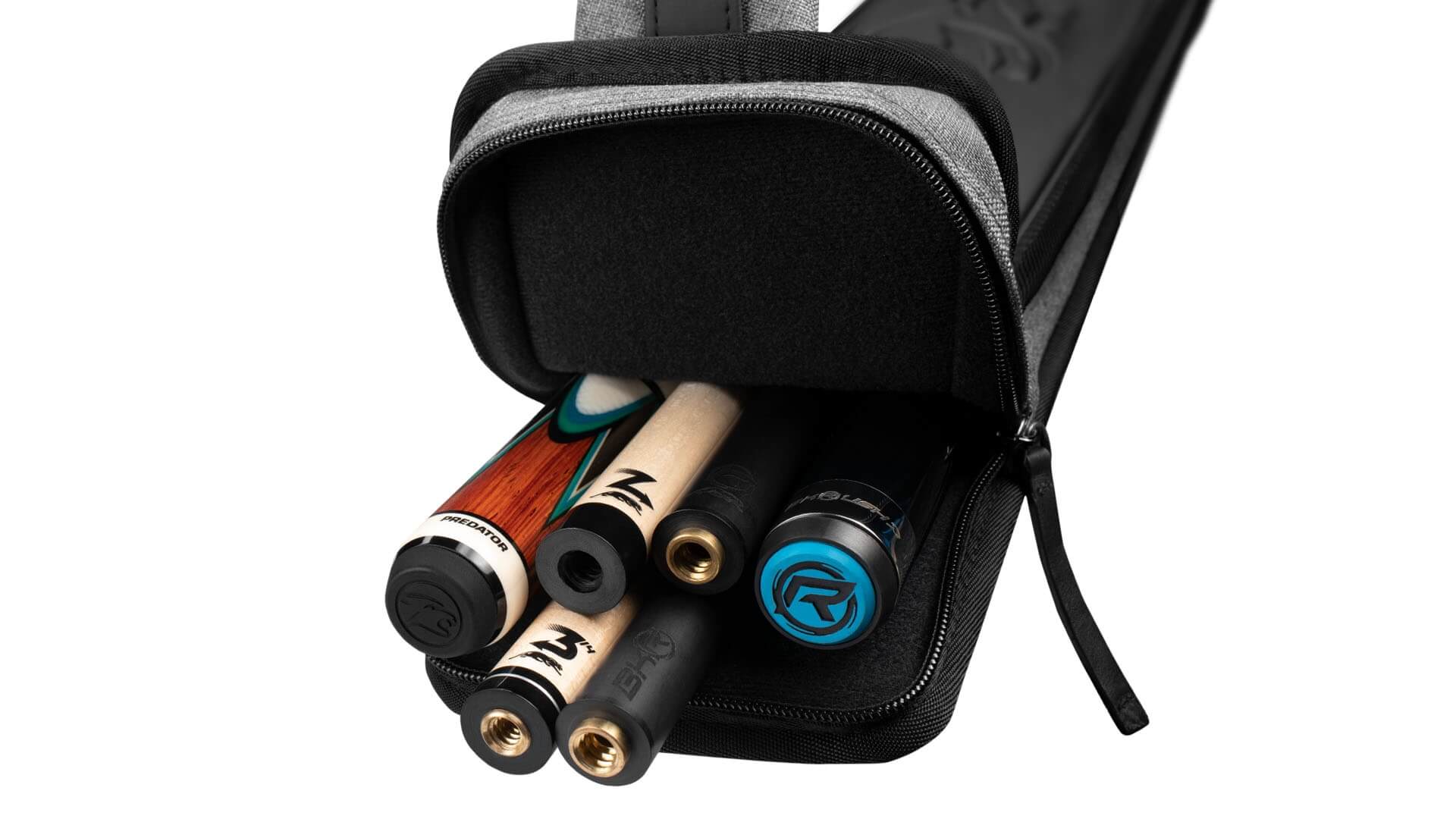 2×4-Predator-Metro-Soft-Cue-Case-Grey-Color-Top-Zippered-Opening 2x4-Predator-Metro-Soft-Cue-Case-Grey-Color-Top-Zippered-Opening