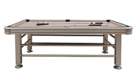 Imperial-Outdoor-Pool-Table-Champagne-Color-Long-Side-Tan-Felt