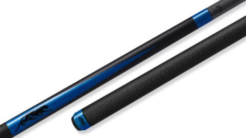 Predator-SP2-Revo-Triton-Pool-Cue-Blue-Forearm-Black-Leather-Wrap-for-Sale