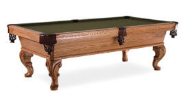 Artisan-Chippendale-Pool-Table-Olive-Felt