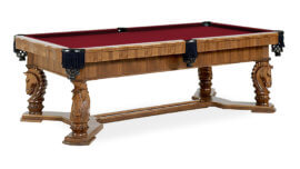 Artisan-Troy-Pool-Table-Burgundy-Felt