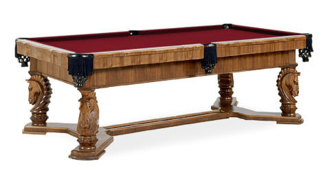 Artisan-Troy-Pool-Table-Burgundy-Felt