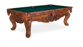 Beach-Rosewood-Oak-Pool-Table-Blue-Green-Felt