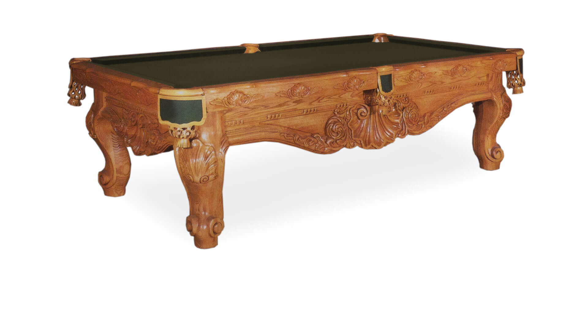 Beach Pool Table "Sanibel" Oak Pool Table Sizes 8 and 9 Foot
