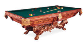 Golden-West-Victorian-Pool-Table-Blue-Green-Felt