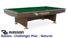 Rasson - Pool Table - "Challenger Plus" - Natural Oak - 7, 8, and 9 Foot